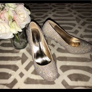 Blinged out heels